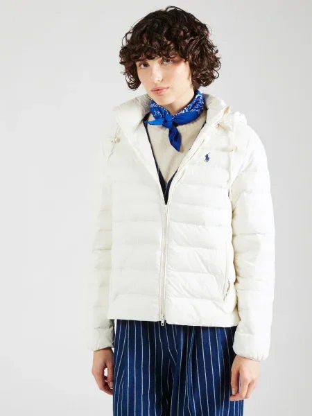 Polo Ralph Lauren Prechodná bunda krémová / tmavomodrá béžová