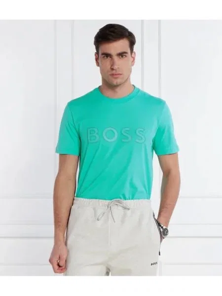 BOSS GREEN Tricou Tee 1 verde
