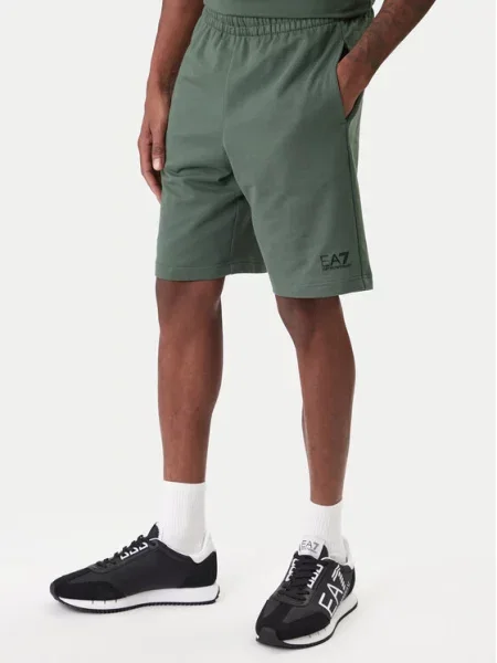 Emporio Armani Pantaloni scurți sport PJVRZ verde