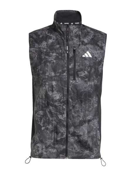 Mellény adidas Own The Run Spray Dye Vest Grey Four L szürke