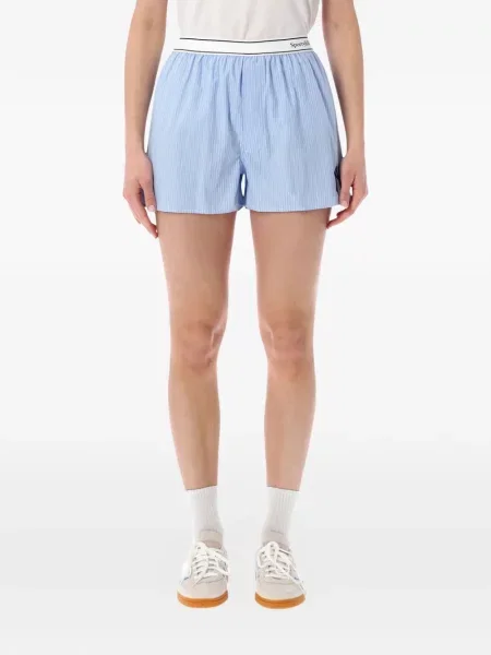 Pantaloni scurți Sporty & Rich cu dungi albastru