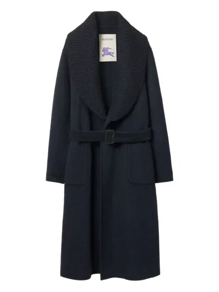 Palton Burberry de lână albastru