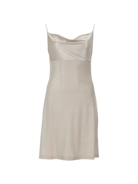 Sukienka jeansowa Versace Jeans Couture na cienkie ramiączka garniturowa