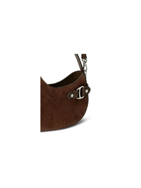 Crossbody kabelka Lauren Ralph Lauren hnedá