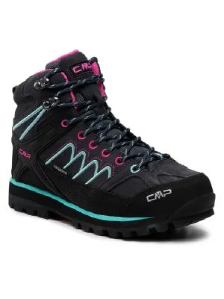 Παπούτσια πεζοπορίας CMP Moon Mid Wmn Trekking Shoe Wp Antracite/Acqua γκρι