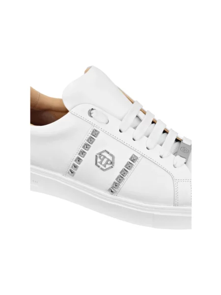 Sneakersy Philipp Plein skórzane białe