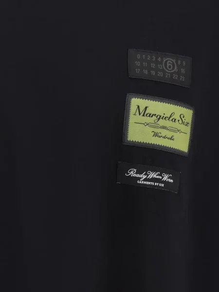 Tricou Mm6 Maison Margiela lung negru