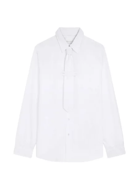 Cămașă Dries Van Noten clasică cu legături alb
