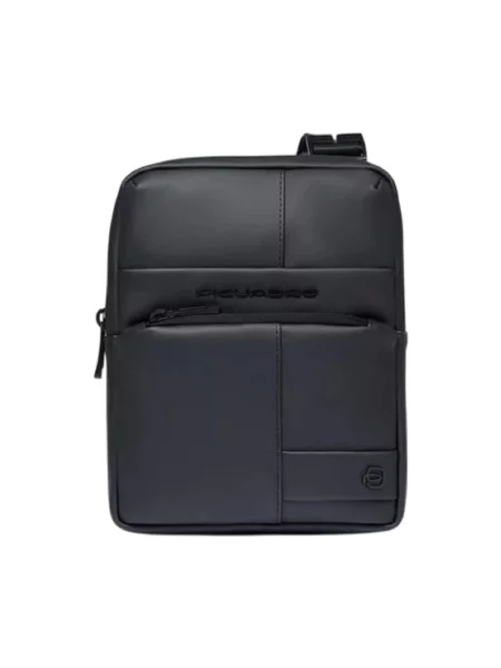 Torba crossbody Piquadro skórzana czarna