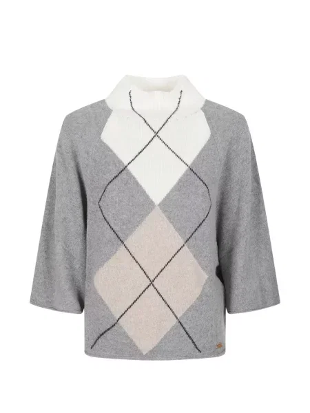 Pulover Fay cu model argyle gri