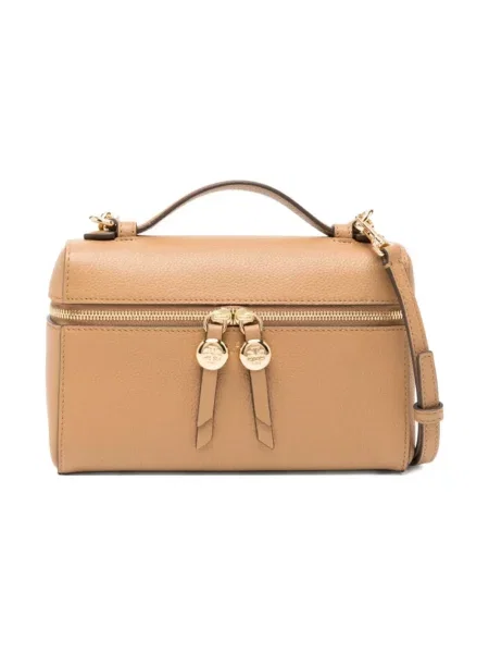 Torebka Tory Burch skórzana brązowa