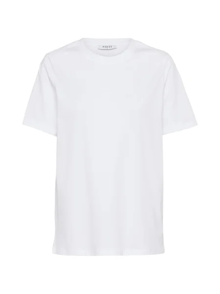 PIECES Tricou Ria' alb