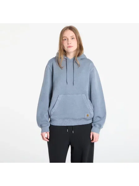 Business mikina s kapucí Carhartt Wip s kapucí modrá