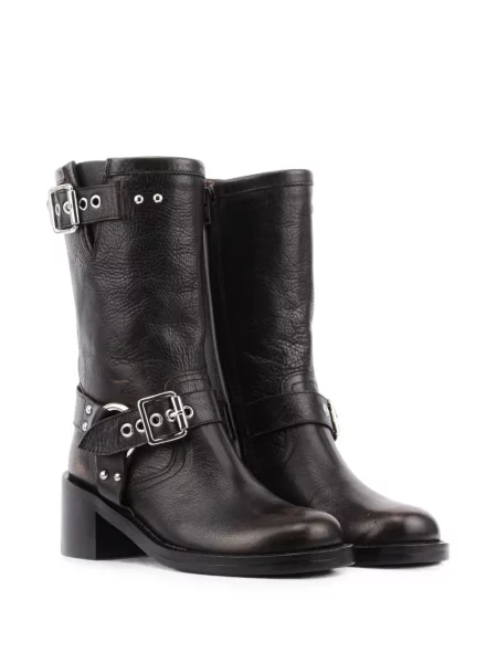 Botine Paul Warmer cu cataramă cu bretele maro