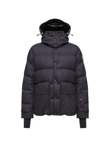 Bunda Moncler Grenoble s kapucí černá