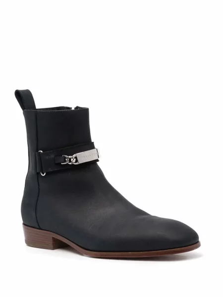 Cizme scurte Philipp Plein din piele negru