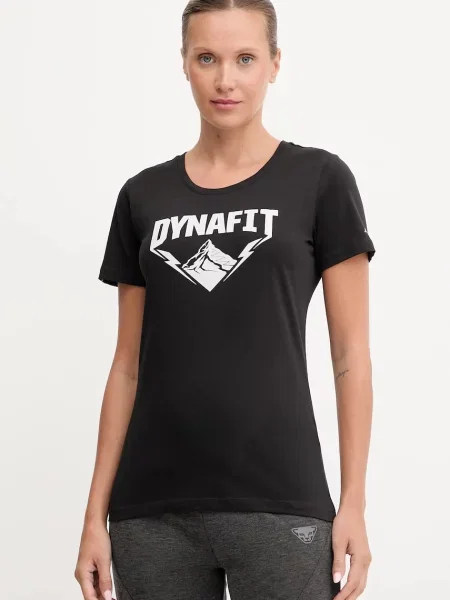 Тениска Dynafit Graphic дамска тъмносиньо черно