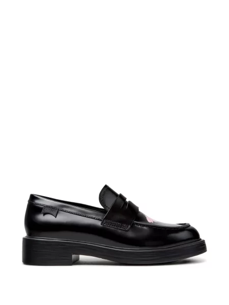 Pantofi loafer Camper cu model floral cu imagine negru
