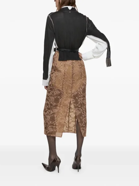 Top Acne Studios cu decolteu în V negru