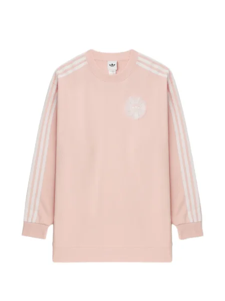 Pantaloni Adidas cu volane cu șireturi din dantelă roz