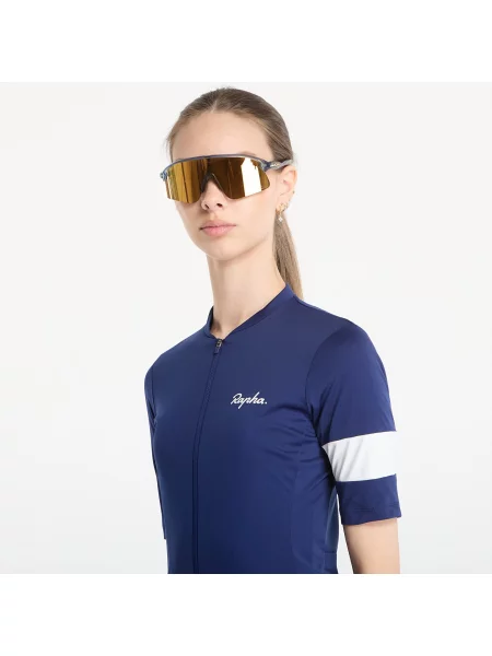 Tricou Rapha cu dungi din jerseu alb