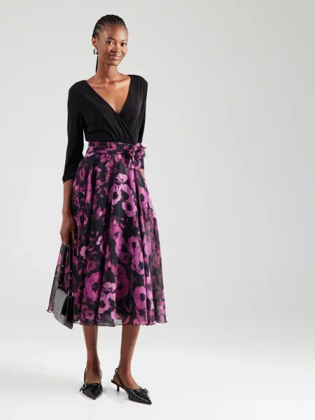 APART Rochie maro închis / lila negru