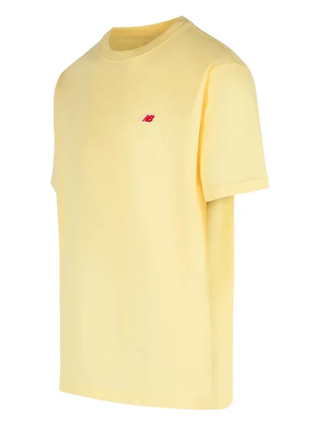 Tricou New Balance cu decolteu rotund cu autograf maro