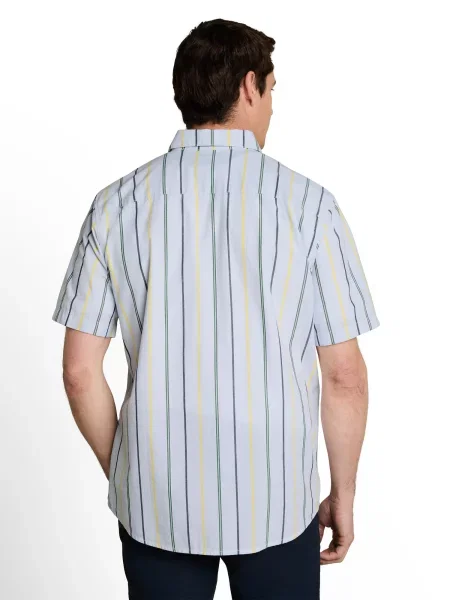 TOM TAILOR Cămașă bleumarin / deschis / galben / verde albastru