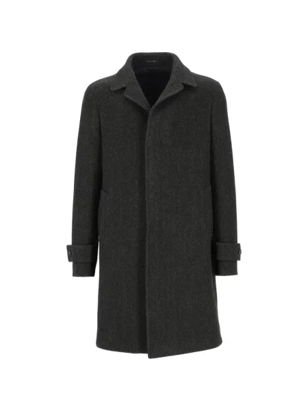 Palton Al Duca D’aosta 1902 de lână cu model herringbone verde