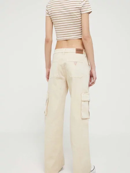 Džíny Guess Originals Go Kit béžová