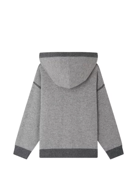 Bluza z kapturem dziecięca Bonpoint szara