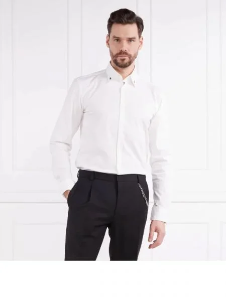 HUGO Cămașă Ermo | Casual fit alb