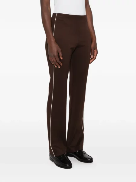 Pantaloni Max Mara cu dungi maro
