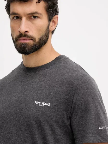 Футболка Pepe Jeans с принтом серая
