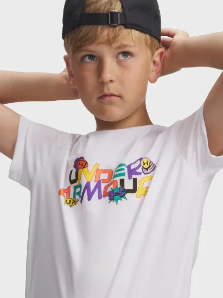 Дитяча футболка Under Armour біла