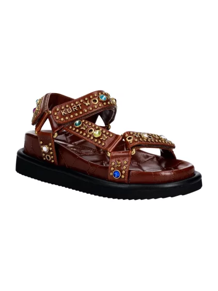 Kurt Geiger London sandały skórzane Orson Sandal brązowe