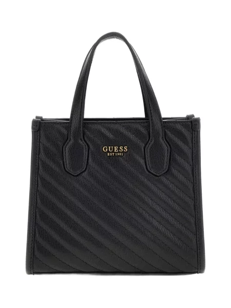 GUESS Ručna torbica Silvana 2 Comp Tote' crna