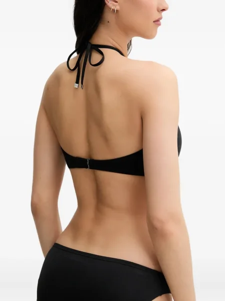 Spodnie Michael Michael Kors skórzane bez obcasa plecione różowe