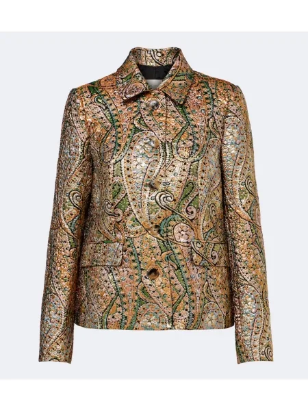 Geacă Dries Van Noten cu model paisley din jacard