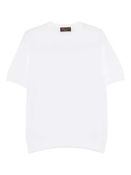 Kašmyro trumpas marškinėliai Doriani Cashmere balta