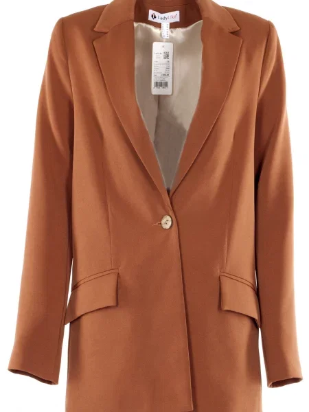 Блейзер LadyLike бавовна/поліестер коричневий