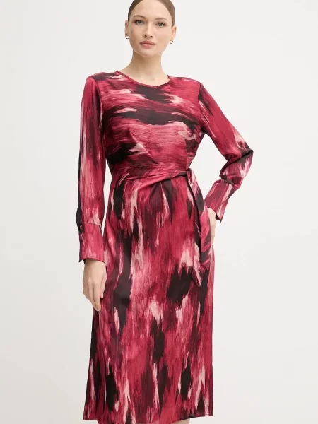 Joseph Ribkoff rochie midi evazați roșu