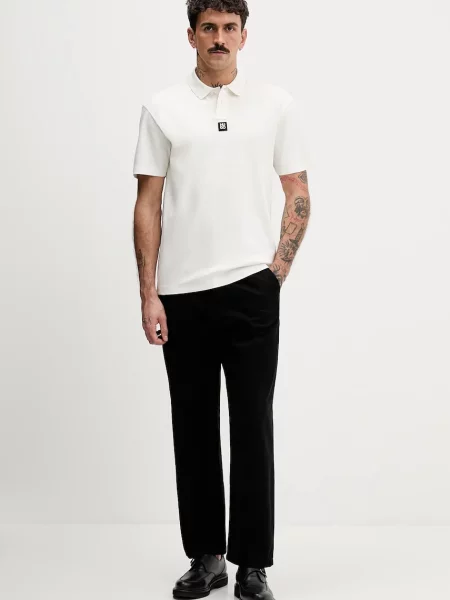 Tricou polo Hugo bej