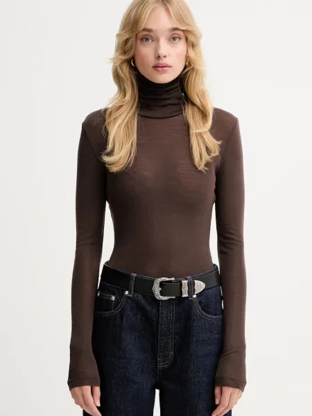 Gestuz longsleeve brązowa