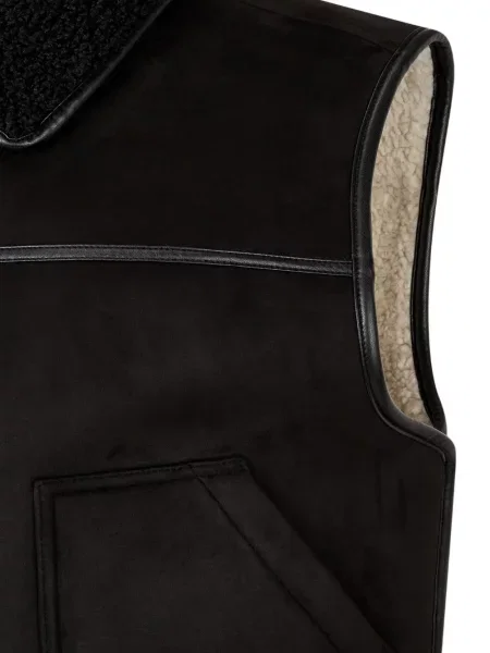 Vestă Studio Tomboy fără mâneci reversibilă negru