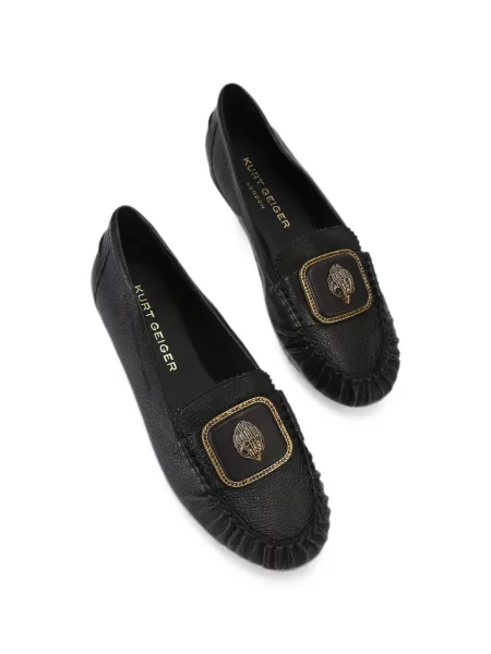Кожени лоуфъри Kurt Geiger London черно
