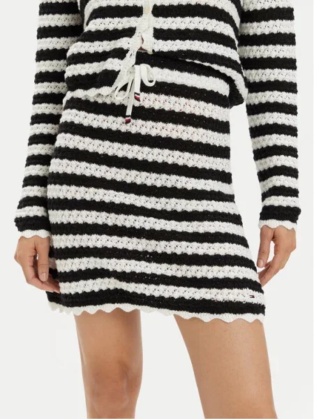 Tommy Jeans Fustă tip creion negru