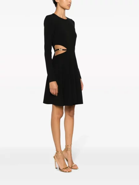 Rochie Just Cavalli cu dungi de tigru negru