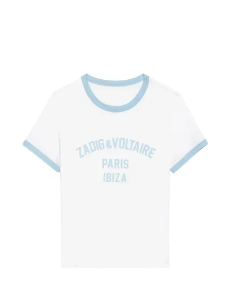 Tricou Zadig&voltaire cu imagine alb