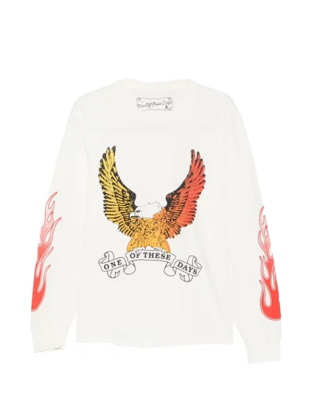 Lung tricou One Of These Days cu imagine alb